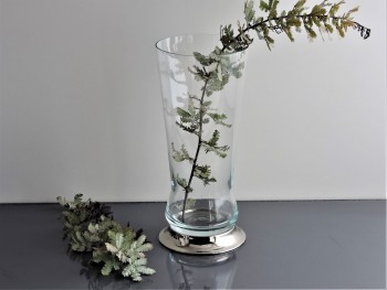 Florero Josefina Liso B/Metal