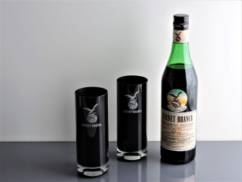 Vaso Trago Largo Caliz Negro C/Logo