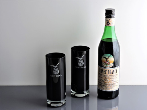Vaso Trago Largo Caliz Negro C/Logo