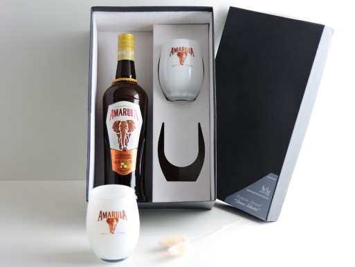 Packaging Vaso Dalia Cabernet C/Blanco C/Logo