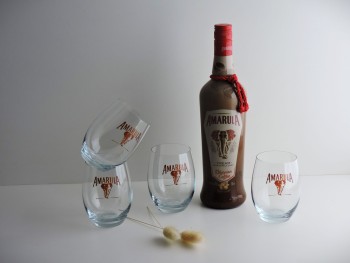 Vaso Dalia Cabernet Liso C/Logo