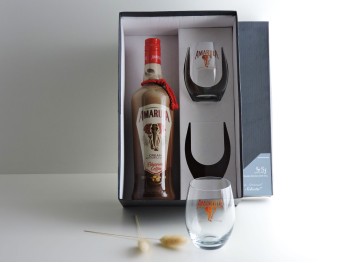 Packaging Vaso Dalia Cabernet Liso C/Logo