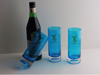 Vaso Trago Largo Caliz Turquesa C/Logo