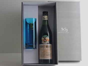 Packaging Vaso Trago Largo Caliz Turquesa C/Logo