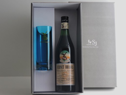 Packaging Vaso Trago Largo Caliz Turquesa C/Logo