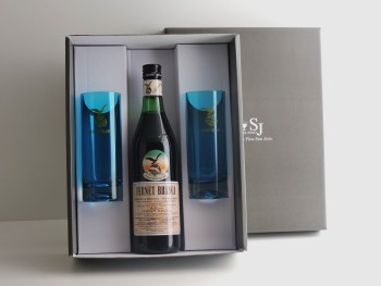 Packaging Vaso Trago Largo Caliz Turquesa C/Logo