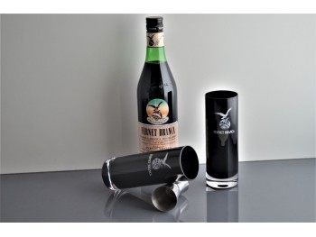 Vaso Trago Largo Caliz Negro C/Logo