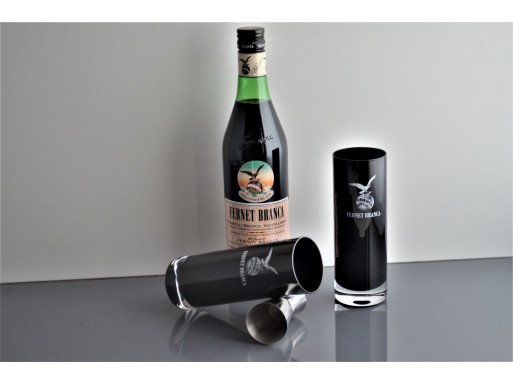 Vaso Trago Largo Caliz Negro C/Logo