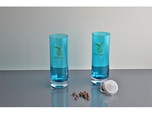 Vaso Trago Largo Caliz Turquesa C/Logo