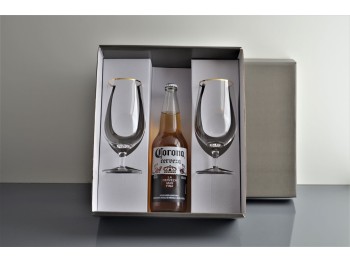 Packaging Copa Pinta Lisa C/Filete Oro y Plata