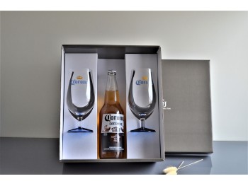 Packaging Copa Pinta Lisa c/Logo B/Azul