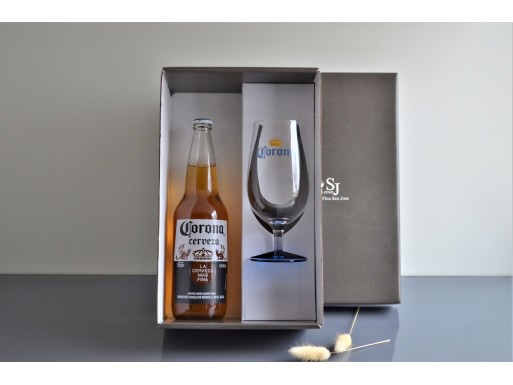Packaging Copa Pinta Lisa c/Logo B/Azul