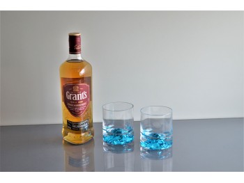 Vaso Mountain Whisky C/Fondo Color