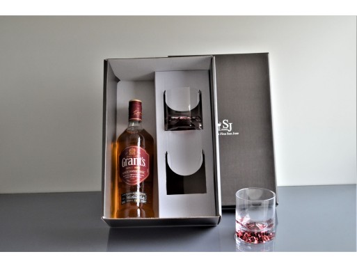 Packaging Vaso Mountain Whisky C/Fondo Color