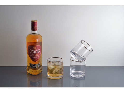 Vaso Tradicional Whisky Liso F/Oro - Plata